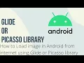 How to load Image from internet in image View in android Glide or Picasso by learningbuddy