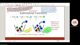 CS769 2024 Lec 22 Submodular functions equivalent definitions basic properties