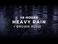 Download Lagu Heavy Rain \u0026 Brown Noise for FAST Sleep - Block Noises for Sleeping