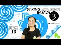 STRING HANDLING in Java Lecture 3 ICSE-10 Anjali Ma am