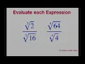 Evaluate each expression cbrt 2 cbrt 16 fourth root 64 fourth root 4
