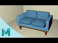 Sofa 3D Modeling using Maya 2020 BEGINNER