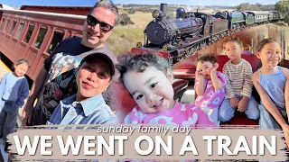 SUMAKAY KAMI NG LUMANG TRAIN! FIRST TIME TO NI BUNSO! OUR SUNDAY! ❤️ | rhazevlogs