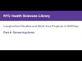 Longitudinal Studies and Multi-Arm Projects in REDCap Part 4 Screening Arms