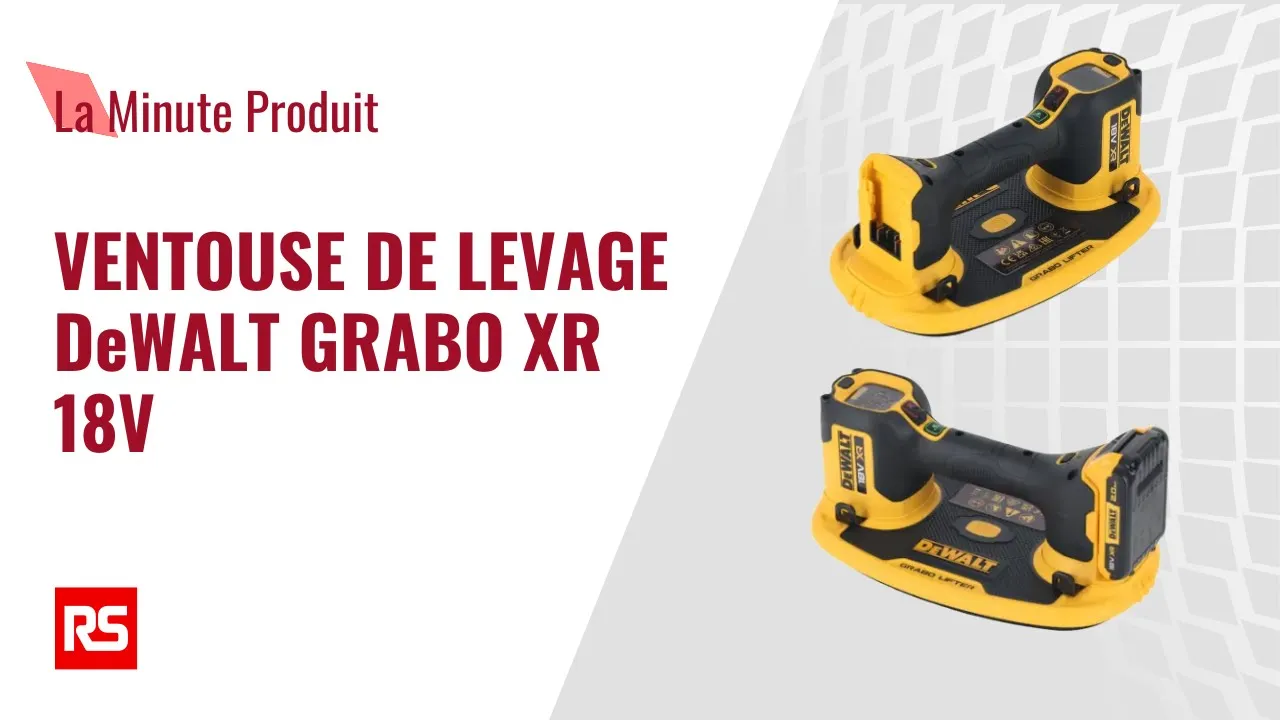 RS France — DeWalt GRABO Vacuum Lifter - Work Efficiently and Safely (YouTube video ad)