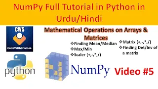 Mathematical Operations on NumPy Library in Python