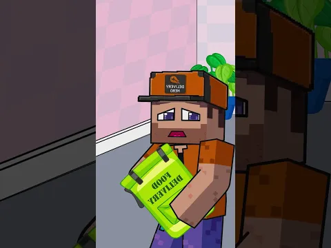 Delivery Steve Got Kicked Out Of The Elevator By Arrogant Shelly Until Karma Hit #shorts #minecraft