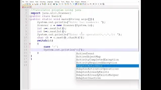 How to create a simple Calculator program using JAVA