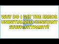 Why do I get the error uninitialized constant Stuff HTTParty 2 Solutions