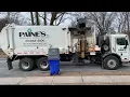 Paine s Peterbilt 320 Labrie Automizer Picking Up Trash