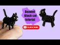 3D Black cat beading tutorial peyote stitch