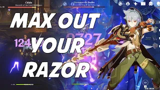 Download Razor BUILD 0 Constellation 12K DAMAGE SHOWCASE NO BUFF | GENSHIN IMPACT MP3