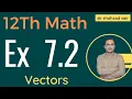 FSC Math Part 2 Chapter 7 Exercise 7 2 Vectors 12Th Class Math