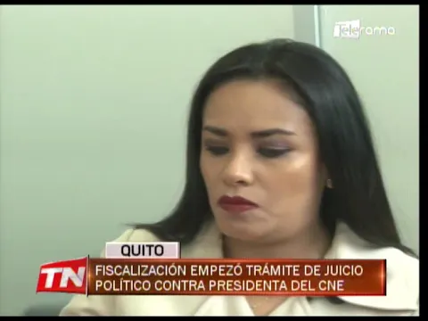 Fiscalización empezó trámite de juicio político contra presidenta del CNE