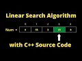 Linear Search Algorithm Explanation in c SOURCE CODE