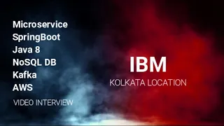 IBM Java microservice spring boot real time interview Teams interview
