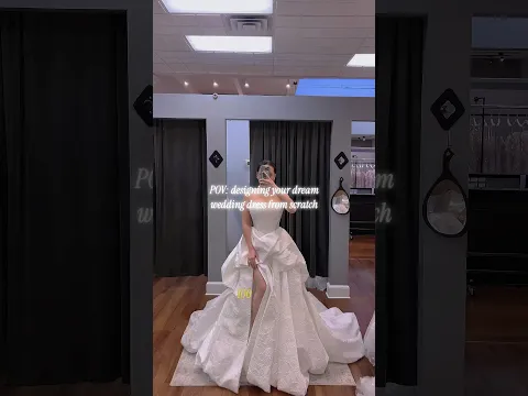 100 wedding dresses later... I finally said YES to the right one 💕