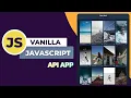 Vanilla Javascript Project - Build An API Project for Beginners Fully Responsive