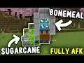 INSANE BONEMEAL SUGARCANE Farm Minecraft Bedrock 1 21