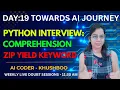 Day 19 Python Comprehensions Zip Yield Python Best Practices Complete AI Journey Tutorial