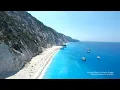 Lagu Best Beaches 📍 Egremni Beach, Lefkada Greece 🎵 Deep House Drone 4K Footage