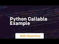python callable example