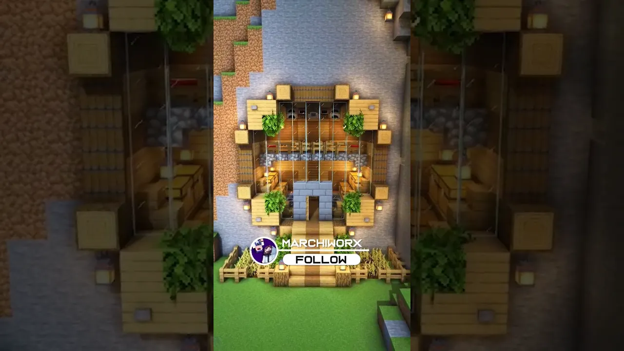 Minecraft Mountain House ???? Build Tutorial