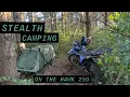MOTO STEALTH CAMPING HAWK 250 TESTING GEAR
