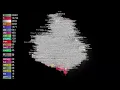 The Linux Kernel visualized using Gource