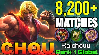 8,200+ Matches Chou Roamer Build - Top 1 Global Chou by Raichouu - Mobile Legends