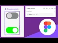 How To Create A Toggle Switch Button In Figma Prototype In Figma