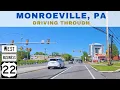 Monroeville Pennsylvania - Driving Through on US Route 22 Business West