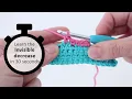Invisible decrease dec How to decrease invisibly in crochet