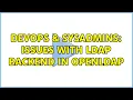 DevOps SysAdmins Issues with LDAP backend in OpenLDAP 2 Solutions