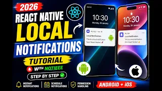 React Native Local Push Notifications Tutorial 2026 Notifee Step by Step Android iOS
