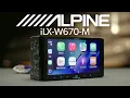 Alpine iLX-W670-M in-dash digital media receiver Crutchfield