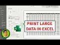 How to Print Large Data in Excel Perfectly Print Setup in MS Excel