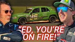 Ed vs Cleetus the NASCAR pros in Crown Vics