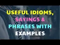 Idioms about Clothes Useful Idioms Sayings Phrases with Examples Self Study English