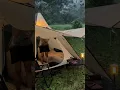 Download Lagu Long heavy rain camping #shorts #camping #camp #rainsounds #campingintherain