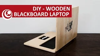 diy wooden blackboard laptop
