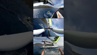 Inflatable Catamaran Trapeze FAIL #shorts