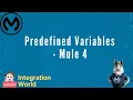 Predefined variables - Mule 4