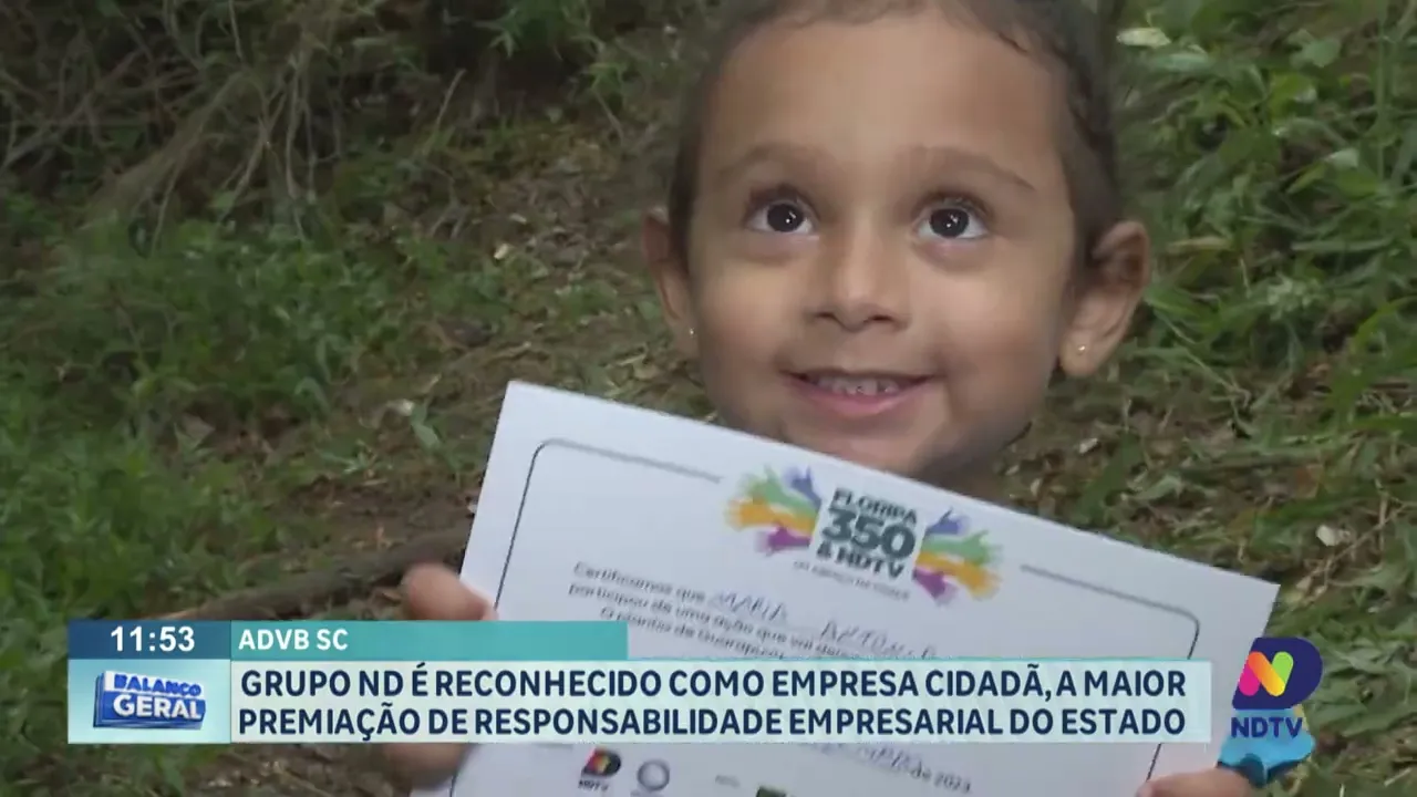 Grupo ND é reconhecido como empresa cidadã, a maior premiação de responsabilidade empresarial de SC