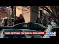 Thunder players inside Penn Square Mall during shooting