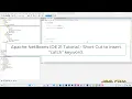 Apache NetBeans IDE 21 Tutorial - Short Cut to insert catch keyword
