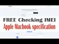 Macbook check specifications Checking serial number Apple device