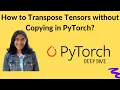 How to Transpose Tensors without Copying in PyTorch