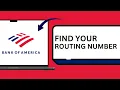 How to find your Bank of America routing number ACH wire checks