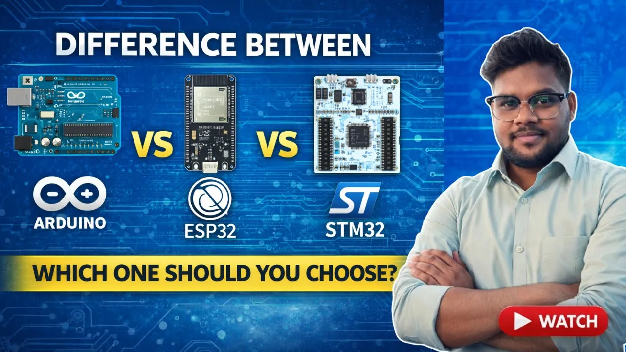 Arduino vs ESP32 vs STM32 | Which Microcontroller Should You Choose? (Beginner Guide) #embedded